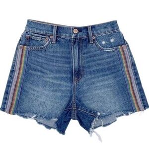 GIFTED - NWOT American Eagle High Rise Pride Denim Shorts | Women's Size 6